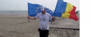 Peste 2100 de km cu drapelul Uniunii Europene
