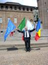 View The Pe strazile orasului Torino - cu drapelele Romaniei, Italiei, UE si ONU Album